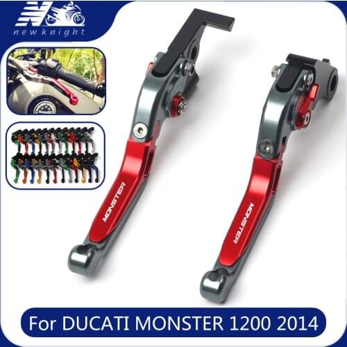 For Ducati MONSTER 1200 S 749 999 DIAVEL CARBON STREETFIGHTER 848 Motorcycle Folding Extendable Brake Clutch Levers Accessories