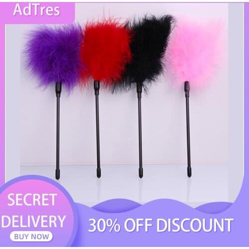 Flirting Feather Whip Sex Toys Soft Flogger for Couples Tease Adult Game Exotic Products Accessories