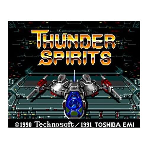 Thunder Spirits 16 bit Big Gray Game Card For NTSC Game Player Drop Shipping