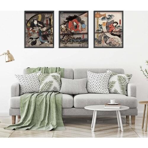 Japanese print set 3 * Japanese poster * Japanese art print * Asian art * Japanese print set * Oriental wall art