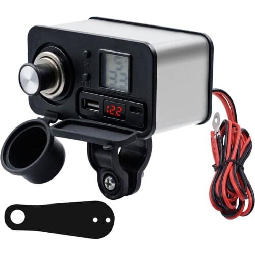 Motorcycle Mobile Phone Usb Charger 12v Waterproof Fast Charge Cigarette Lighter