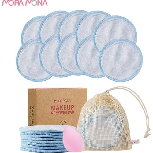 Mora Mona Washable Makeup Remover Pad Reusable Soft Facial Cleaning Skin Care Beauty Tool
