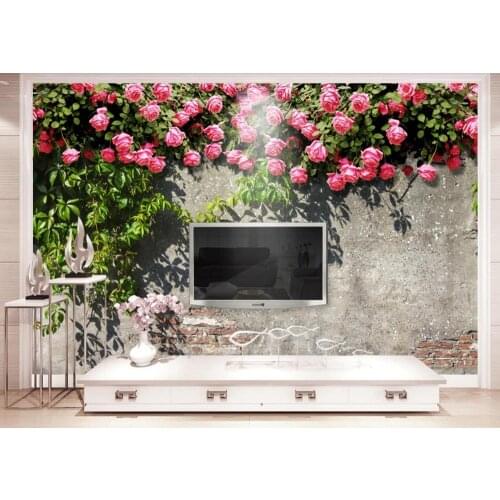 Customize 3D mural wall papers Rose living room 3d wallpaper TV background photo 3d wallpaper