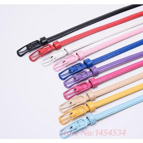 New Candy Colored PU Leather Thin Belt For Women Fashionable High Quality Gorgeous Waistband Belt Female Trousers Belt Wholesale