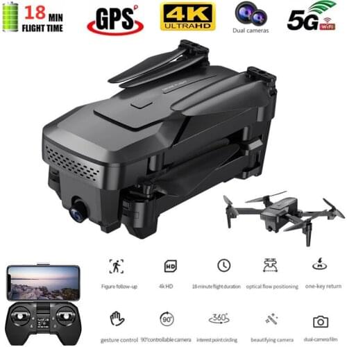 Profissional Drone 4K Dual HD Camera Professional Aerial Photography Foldable Quadcopter RC Distance 300M GPS Drones Child Gift