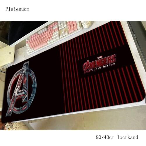 S.H.I.E.L.D mouse pad gamer locked edge mousepad 900x400x4mm rubber desk mat thick gaming accessories pc keyboard mats oversized