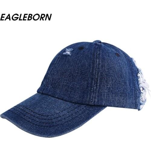 Taylor Hat Men Women Denim Baseball Caps Shading Worn Fashion Baseball Caps Washed Holes Baseball Caps Model Street Women Hats