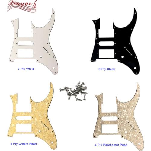 Pleroo Custom Guitar Parts - For 10 MOUNTING SCREWS Ibanez RG 350 EX MIJ Guitar Pickguard HSH Humbucker Pickup Scratch Plate