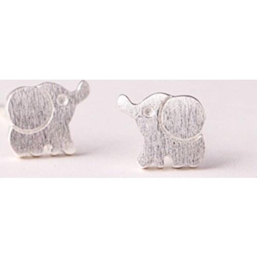New Hot Fashion 925 Sterling Silver elephant Earrings for Women Girls Gift Fashion Statement Jewelry