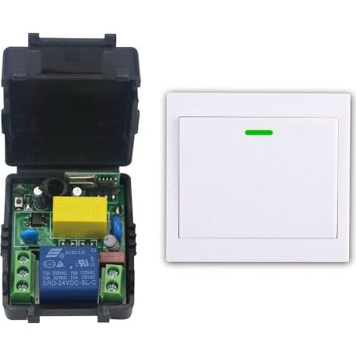 2016 new AC 220 v 1 ch wireless remote control switch 1*receiver +1 * transmitter With Double-Sided Adhesive Tapes