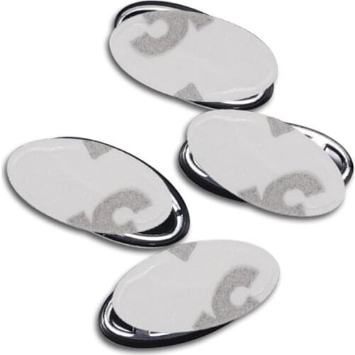 5pcs/lot 16x8mm Car Key Shell Sticker Logo Emblem Badge Aluminum DIY Metal Car Key Logo For Hyundai black white color