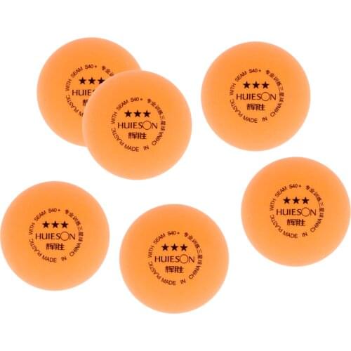 6Pcs Professional 3-Star 40+mm Table Tennis Balls for Advanced / Competition Training Ball