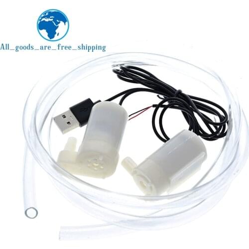 Mute Mini Micro Motor de La Bomba Sumergible Bombas De Agua DC 3-5 V 70-120L/H unidad USB