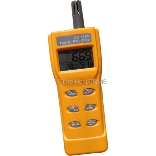 CO2 detector humidity dew point temperature detection RH Temp CO2 tester 3in1