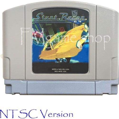 Stunt Racer Memory card Game Cartridge for 64 bit USA NTSC Version Video Game Console Card vita Mortal