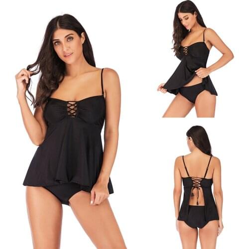 Mahatu Black Two-piece Swimwear