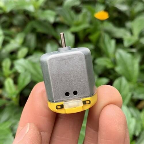 260 Miniature DC Motor for Car Ship Model 3V-6V 11500-24000 rpm High Speed Carbon Brush Motor with Varistor, Shaft Diameter 2mm