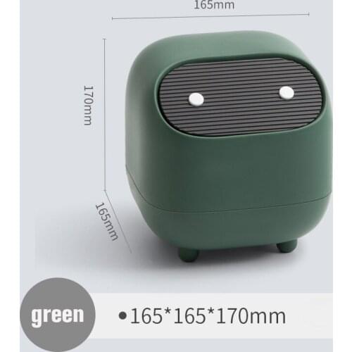 Kawaii Ninja Mini Desktop Trash Can Garbage Can Container Cute Small Smart Bedroom Cosmetic Waste Basket Container