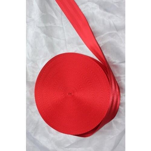30 meter Roll Seat Belt Webbing Safety Strap Red Color 48mm Wide 5 Bars