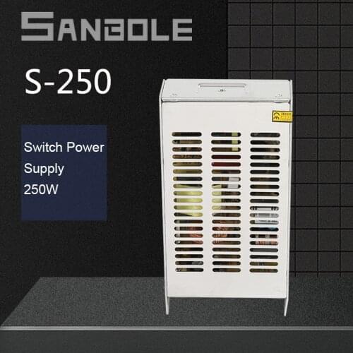 S-250-12 Switching Mode Power Supply DC Regulated 250W 12V20A 24V/48V Short Circuit Protection