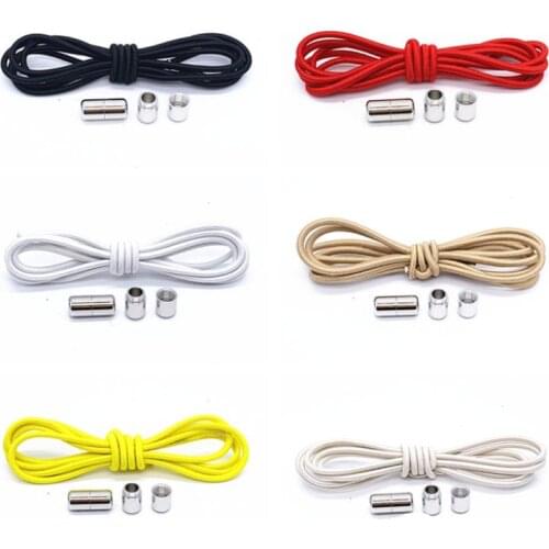 1pair No Tie Shoelaces Semicircle Elastic Shoe Laces For Kids Adult Sneakers Shoelace Quick Lazy Metal Lock Laces Shoe Strings