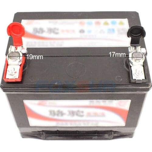 FOXSUR Car battery jump start Connector 2 pair 12V Car Battery Connector Clip Clamp 100A Battery Terminal with Rubber cover