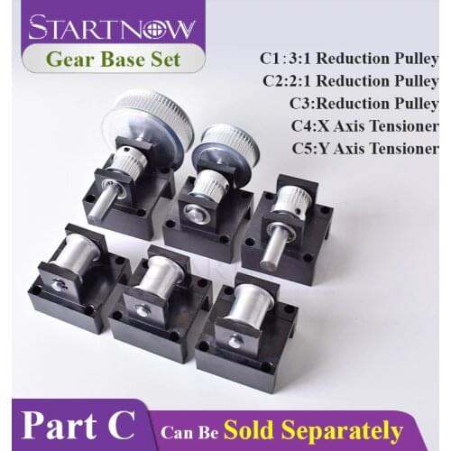 Startnow Gear Base Kit: X Y Axis Tensioner 3M Reduction Pulley Box Idler Timing Synchronous Wheel Seat Fastener Mounting Bracket