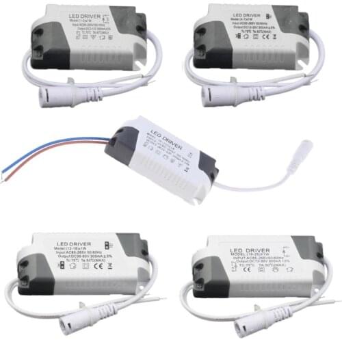 LED Driver AC85-265V 1-3/4-7/8-12/12-18/18-25W Lighting Transformer Panel Light