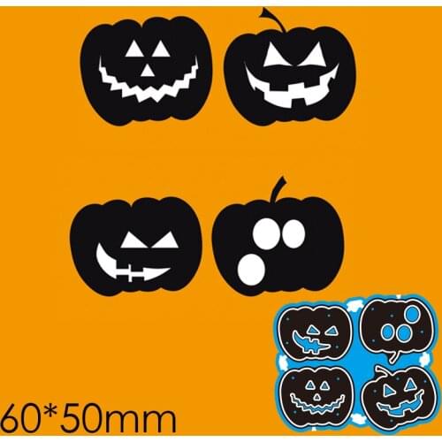 Cutting Dies Funny Pumpkin New Metal Stencils DIY Scrap Booking Paper Cards Making Decoration 60*50mm