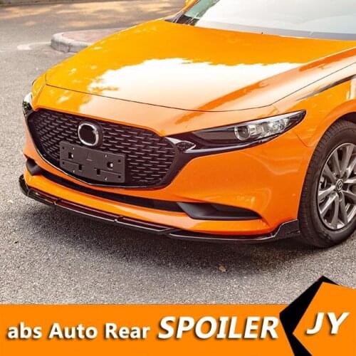 For Mazda3 Axela Body kit spoiler 2020-2021 For Mazda 3 Axela ABS Rear lip rear spoiler front Bumper Diffuser Bumpers Protector