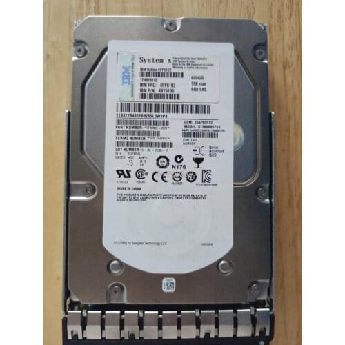 IBM 49Y6102 49Y6103 49Y6104 600GB 15K 6Gbps SAS 3.5" HDD Hard Drive
