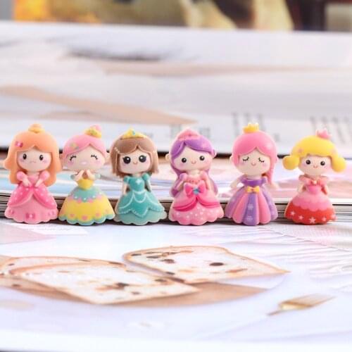 15pcs Kawaii Princess Girls Flat Back Resin Embellishments DIY Craft Supplies Hair Accessories Phone Shell Patch Arts Materials