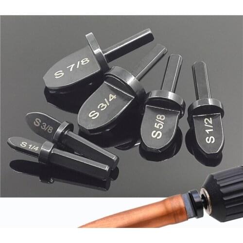 6Pcs Set Inch Tube Pipe Expander Support Air Conditioner Swaging Tools Electric Aluminum Flaring Reamer Maintenance Takeover