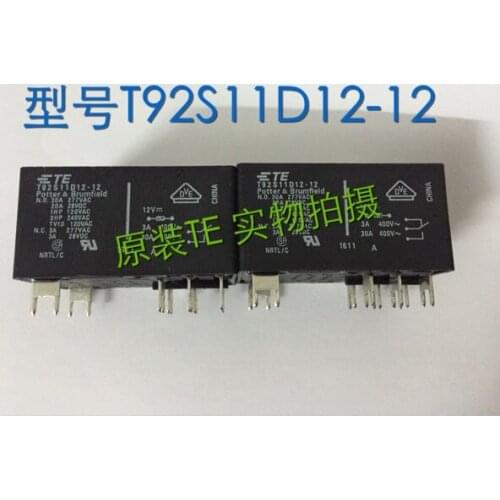 Free shipping lot (5 pieces/lot) TE T92S11D12-12 T92S11D12-12V T92S11D12-12VDC 8PINS 30A 12VDC Power Relay original New