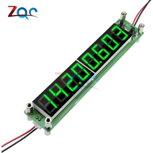Green 0.1 to 60MHz 20MHz to 2400MHZ 2.4GHz RF Signal Frequency Counter Cymometer Tester 0.56 inch 8 LED Digital