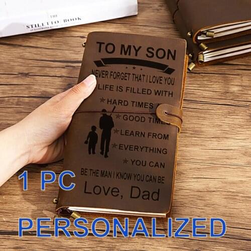 Real Cow Leather Premium Journal Personalized Custom Engraved leather Journal Diary Notebook Crazy Horse Large Size A5 BJ044