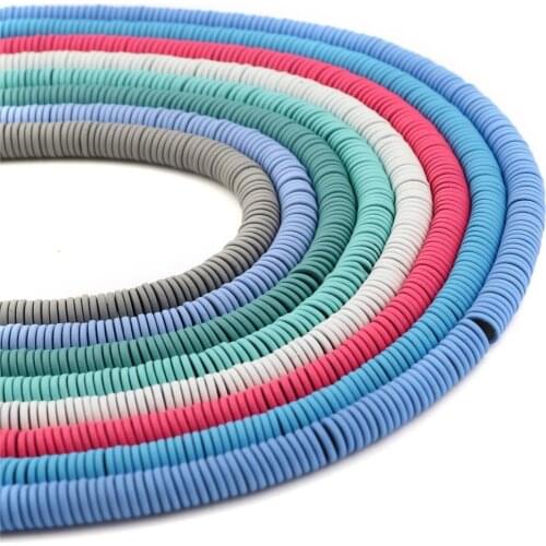 DoreenBeads 6mm Handmade Hematite Natural Stone Beads Round Painted Multicolor Loose Spacer Beads DIY Making Bracelets Jewelry