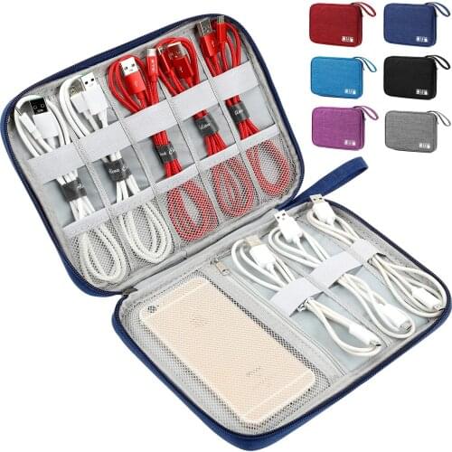 Travel Bag Portable Digital USB Cables Storage Bags Luggage Travel Accessories Electronic Organizer Travel Universal Travel Cabl