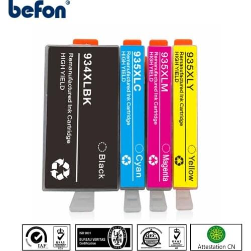 Befon HP 934XL HP 935XL ink Cartridges 934XL 935XL 934 935 for hp934 For HP Officejet Pro 6812 6830 6815 6835 6230 6820 printer