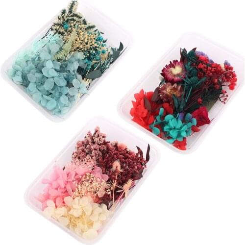 Hot Sale 1 Box Dried Flower Dry Plants For Aromatherapy Candle Epoxy Resin Pendant Necklace Jewelry Making Craft DIY Accessories