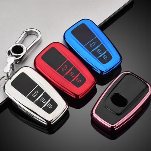 New Car TPU Remote Key Cover Case Holder For Toyota CHR Prado 2017 2018 Prius Camry Corolla RAV4 2017 2018 2019 2020 Accessories