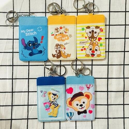IVYYE Stitch Duffy squirrels Anime Plush Purses Stuffed Doll Card Coin Cartoon Plushbags Holder Cash Credit ID Money Purse NEW