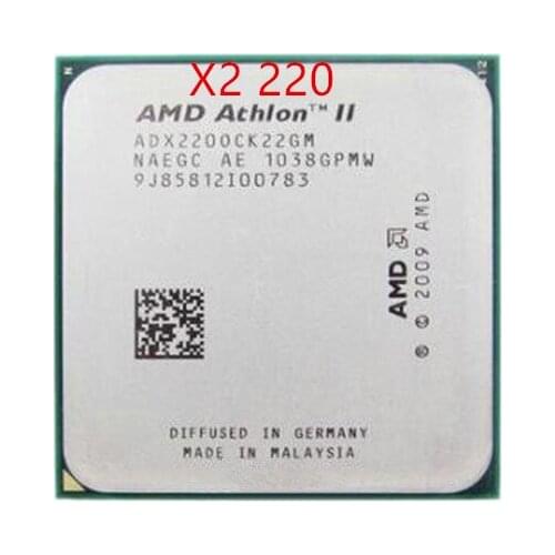 AMD Athlon II X2 220 CPU Processor (2.8Ghz/ 1M /2000GHz) Socket am3 am2+ free shipping 938 pin
