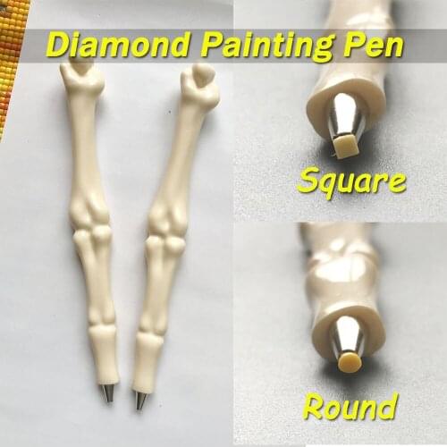 Point Diamonds Pen Square Round Tip Diamond Painting Pen for DIY 5D Art Painting Accessories