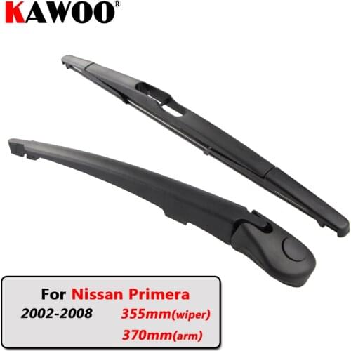 KAWOO Car Rear Wiper Blade Blades Back Window Wipers Arm For Nissan Primera Hatchback (2002-2008) 355mm Auto Windscreen Blade