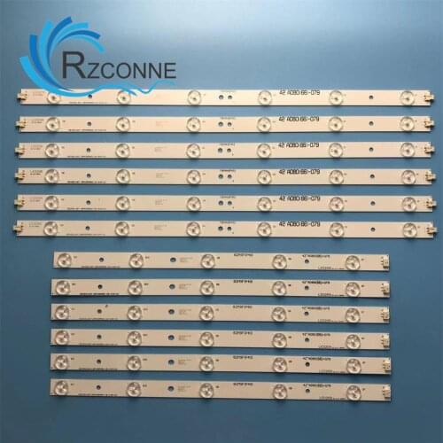 LED backlight strip 11 Lamp for PHILIPS 42'' TV LBM420P0601-CA-3 LBM420P0501-CB-4 42PFL3208H/12 42PFL3008D/78 42PFL3108K/12