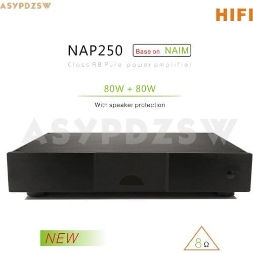 HIFI NAP250 Power amplifier Base on UK NAIM With SPK protection 80W+80W 8 ohm