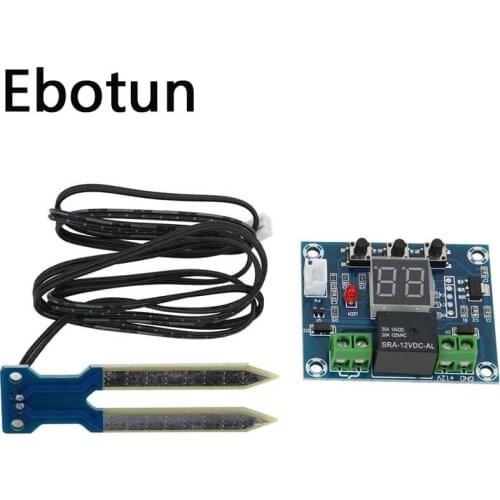XH-M214 Humidity Controller Soil Sensor Module 20-99%RH Automatic Control Irrigation Computer System Red Digital Display Module