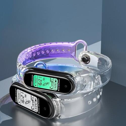 Waterproof Watchband For Mi Band 5 6 Smart Watch Bracelet Strap Silicion Wristwatches Strap for Xiaomi Mi Band 3 4 Accessories