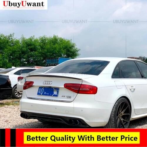 UBUYUWANT Rear Spoiler ABS Material Primer Color Car Tail Wing Decoration Trunk Spoiler For 2012 2013 2014 2015 Audi A4 B8.5